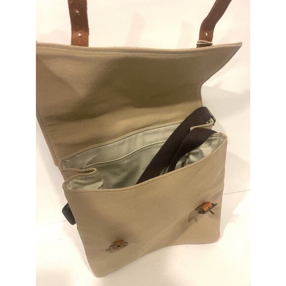 Bici By Bar | Messenger Duffle Bag | Overnight Travel Carry‎ On Bag | NWT | Tan - Picture 10 of 13